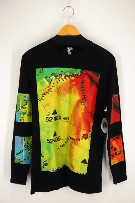 HOOD BY AIR.（フードバイエアー） Spring Park Map L/S Tee マッププリントTシャツ メンズ トップス