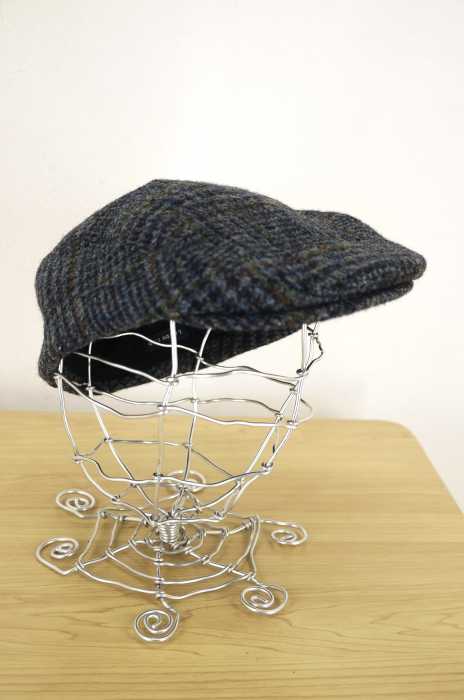 LAND'S END × HARRIS TWEED（ランズエンド ハリスツウィード） ウールチェックハンチング メンズ 帽子