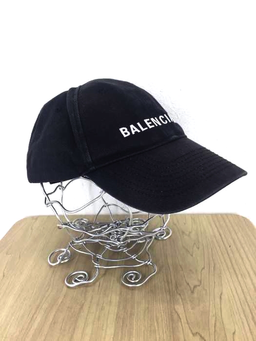BALENCIAGA（バレンシアガ） ロゴ刺繍キャップ メンズ 帽子