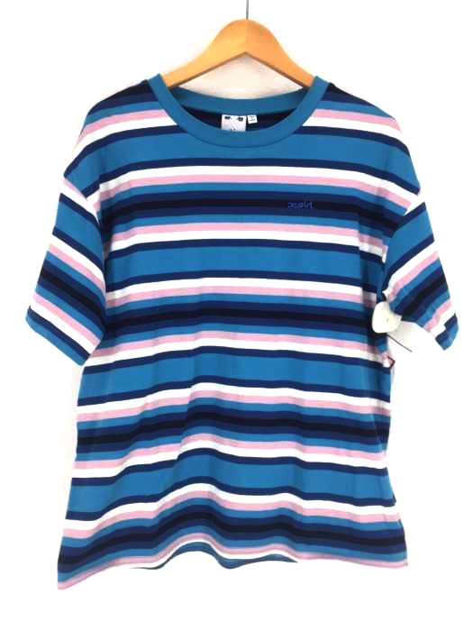X-girl（エックスガール） STRIPED RELAX S/S TEE レディース トップス