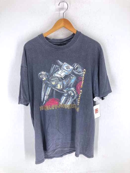 HARLEY-DAVIDSON(ハーレーダビッドソン) 90S USA製 両面プリントクルーネックカットソー メンズ トップス