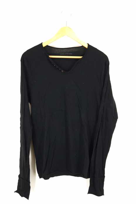 Zadig & Voltaire（ザディグエヴォルテール） L/S ヘンリーネックカットソー メンズ トップス