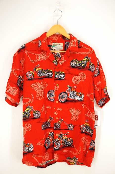 PARADISE FOUND（パラダイスファウンド） バイク総柄シャツ メンズ トップス