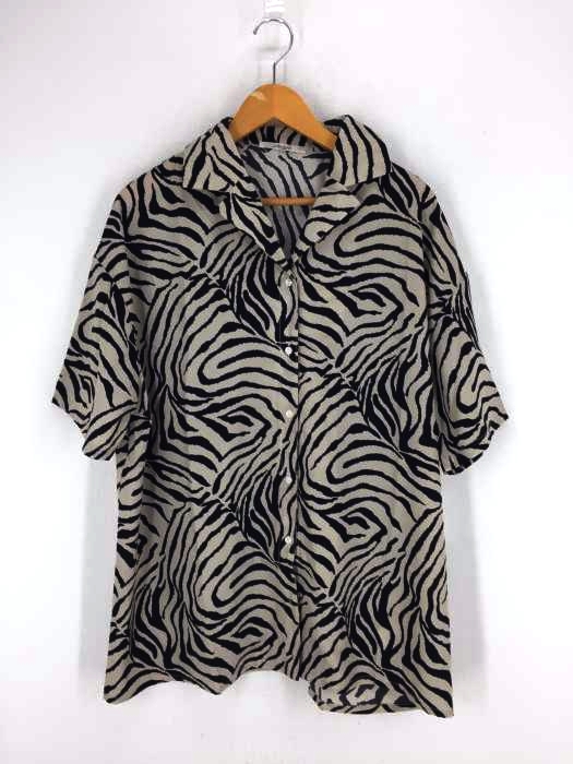 w closet(ダブルクローゼット) ゼブラ開衿BIGシャツ レディース トップス