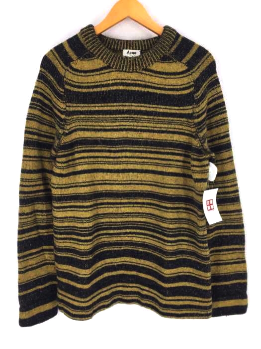 ACNE STUDIOS(アクネストゥディオズ) ウールマルチボーダークルーネックニット メンズ トップス