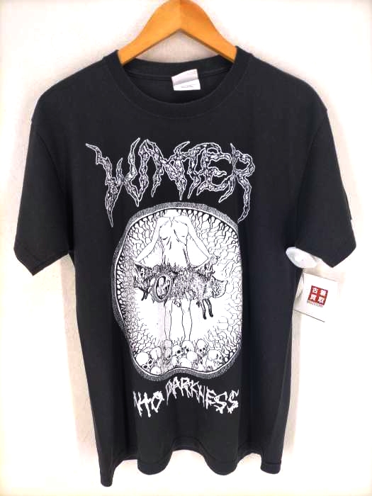 Hanes(ヘインズ) 90S WINTER INTO DARKNESS クルーネックTシャツ メンズ トップス