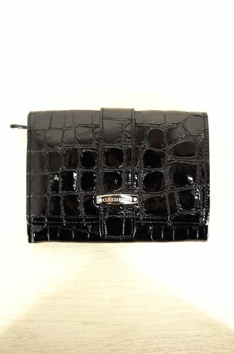 コッコフィオーレ(COCCO FIORE) クロコ型押し エナメルウォレット レディース 財布・ケース