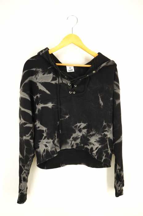 X-girl （エックスガール） BLEACHED LACE UP SWEAT HOODIE レディース トップス