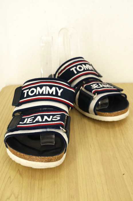 tommy jeans（トミージーンズ） ベルクロロゴデザインサンダル メンズ シューズ