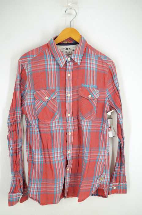 GUESS（ゲス） REGULAR FIT チェックシャツ メンズ トップス