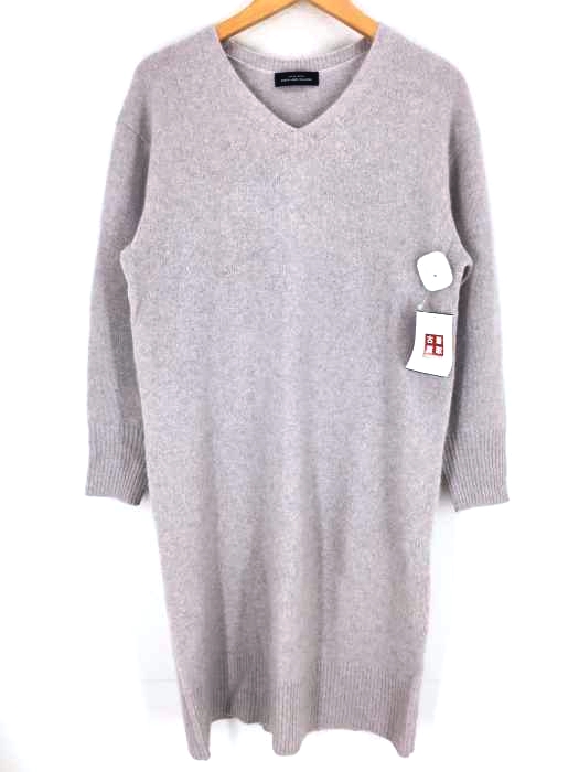 UNITED ARROWS green label relaxing（ユナイテッドアローズグリーンレーベルリラクシング） FFC ヘアリーW MIX Vネック ニット ワンピース レディース ワンピース