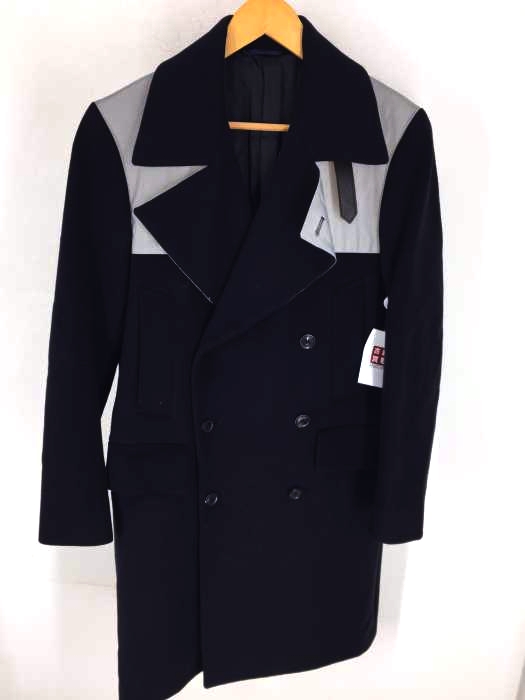 Paul Smith（ポールスミス） 異素材切替ダブルロングコート メンズ アウター