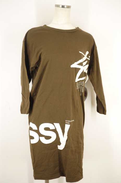 STUSSY (ステューシー) プリントTシャツワンピース レディース ワンピース