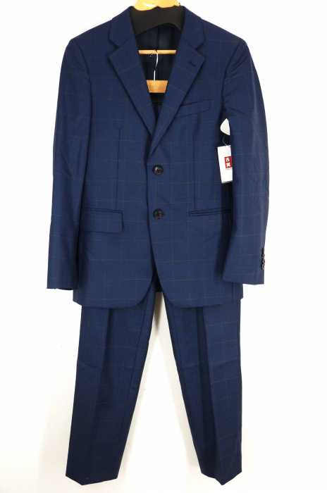 COMME CA ISM（コムサイズム） ウインドウペンチェックシングルテーラードジャケット ノータックスラックス メンズ セットアップ