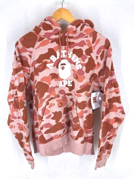A BATHING APE（アベイシングエイプ） ABCカモ プリントプルオーバーパーカー レディース トップス