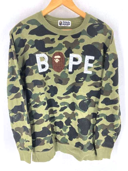 A BATHING APE（アベイシングエイプ） ファーストカモ 刺繍スウェット メンズ トップス