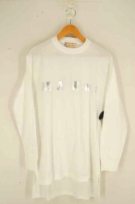 MARNI(マルニ) オーバーサイズ ロゴロングスリーブTシャツ レディース トップス