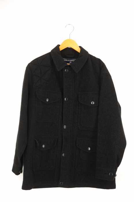 POLO SPORT RALPH LAUREN （ポロスポーツラルフローレン） ジップアップ メルトンハンティングジャケット マルチポケット メンズ アウター