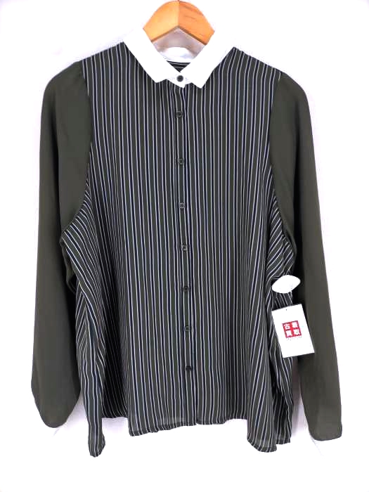 USED古着（ユーズドフルギ） ストライプシフォンブラウス レディース トップス