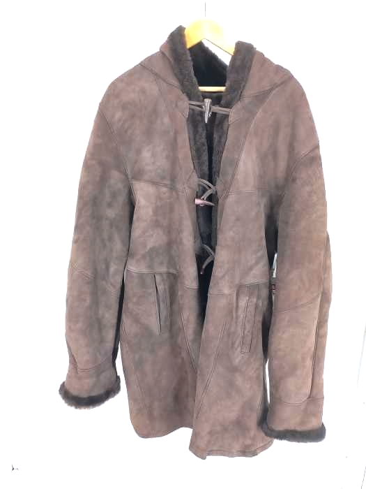 SHEARLING（シアリング） ラムレザー ボアダッフルコート メンズ アウター