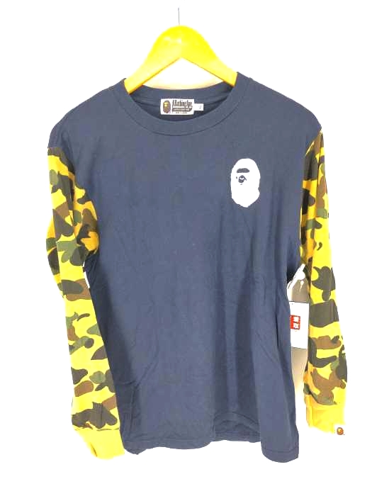 A BATHING APE（アベイシングエイプ） 袖切替 ロングスリーブTシャツ レディース トップス