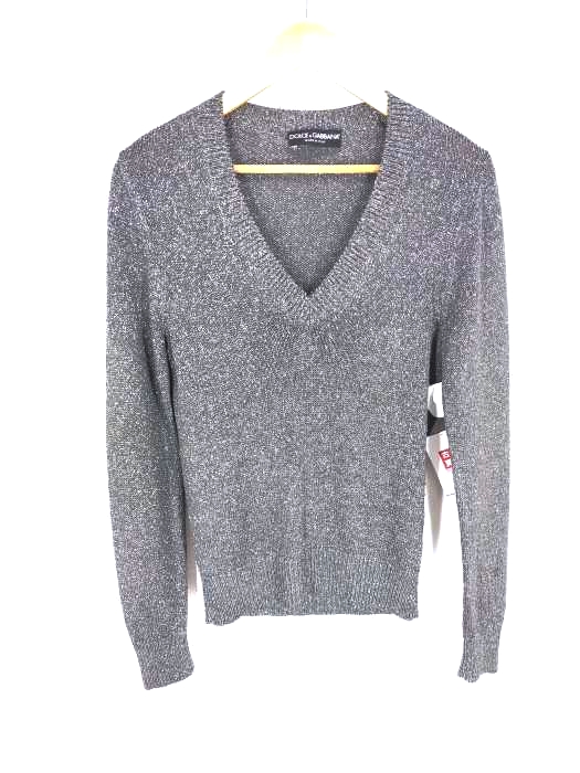 DOLCE&GABBANA（ドルチェアンドガッバーナ） スパンコールVネックニット レディース トップス