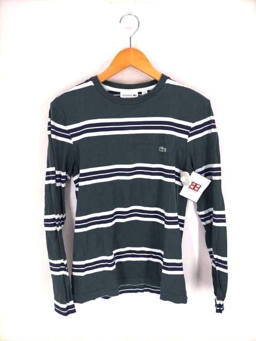 LACOSTE（ラコステ） ワンポイント刺繍ボーダーカットソー メンズ トップス