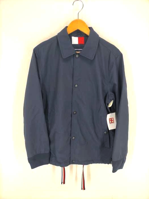 TOMMY HILFIGER(トミーヒルフィガー) ロゴワッペン付きナイロンコーチジャケット メンズ アウター