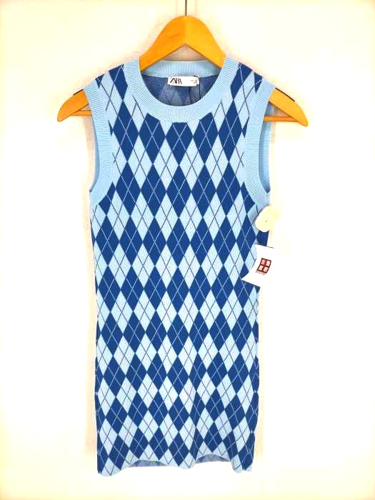 ZARA（ザラ） KNIT DRESS WITH DIAMONDS レディース ワンピース