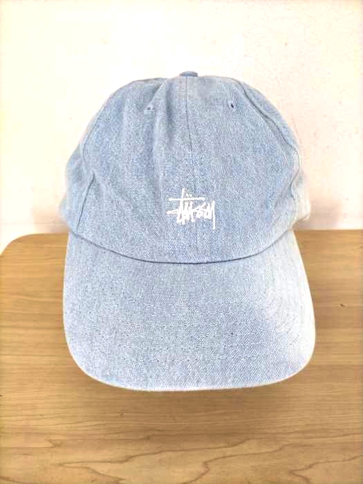 Stussy（ステューシー） USA製 デニムロゴキャップ メンズ 帽子
