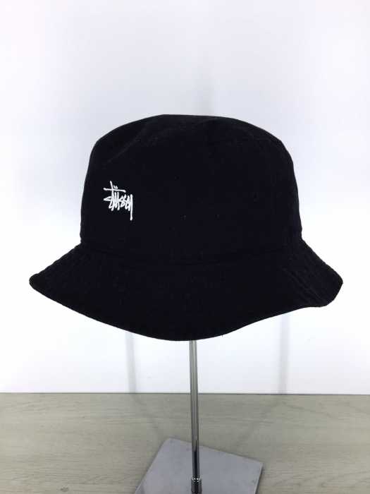 STUSSY （ステューシー） ロゴ刺繍バケットハット メンズ 帽子