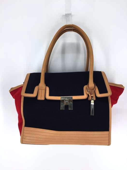TOMMY HILFIGER(トミーヒルフィガー) レザーキャンバストートバッグ レディース バッグ