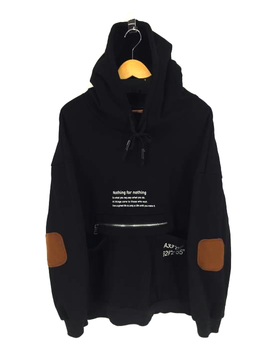 NEOS ADDICTIVE DESIGN（フルギ） ビッグシルエット エルボーパッチ プルパーカー メンズ トップス