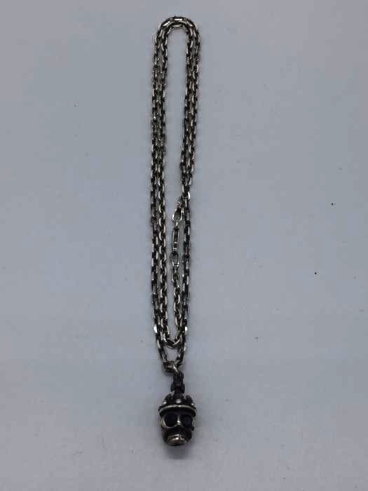 USED古着(ユーズドフルギ) 925 スカルトップ チェーンネックレス メンズ アクセサリー