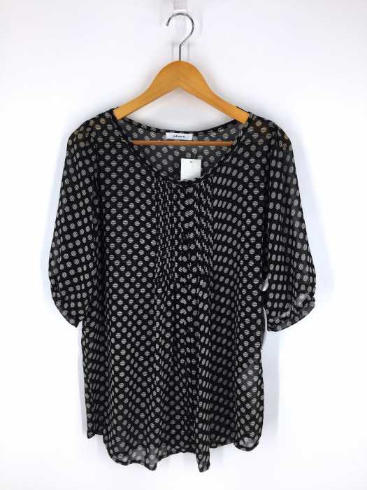 OFUON(オフオン) ドット柄シャツブラウス レディース トップス