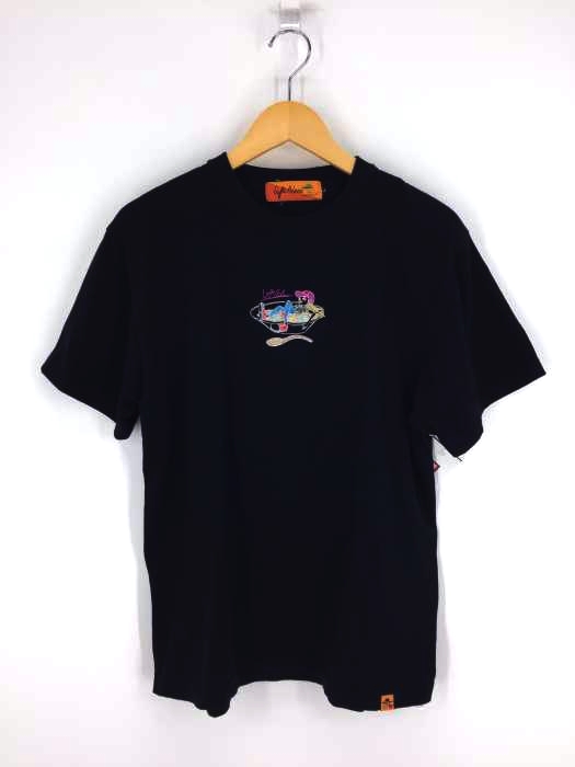 LEFT ALONE(レフトアローン) 刺繍クルーネックTシャツ メンズ トップス