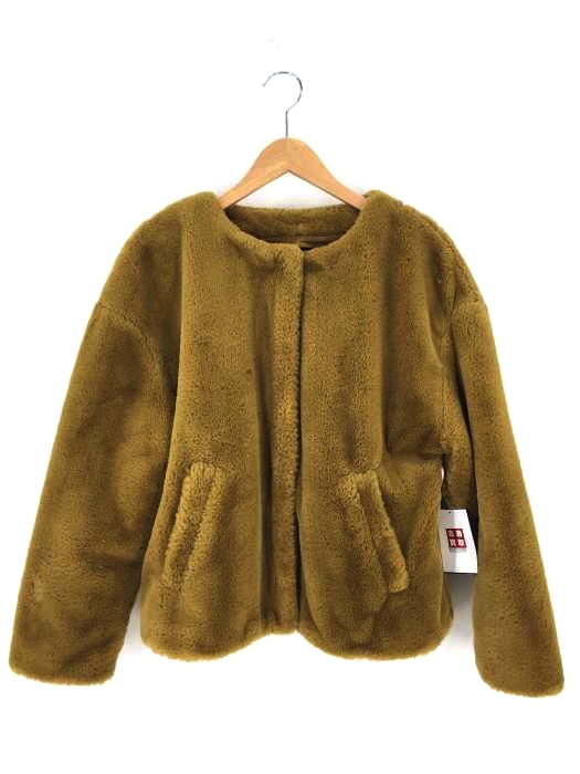 ZARA TRF OUTER WEAR（ザラティーアールエフアウターウェアー） ノーカラーファーブルゾン レディース アウター