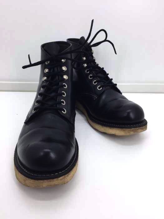 RED WING（レッドウィング） USA製 8165 6inch CLASSIC PLAIN TOE ブーツ Black Chrome メンズ シューズ