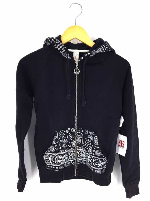 Stussy Girls（） バンダナ柄 ジップアップパーカー レディース トップス