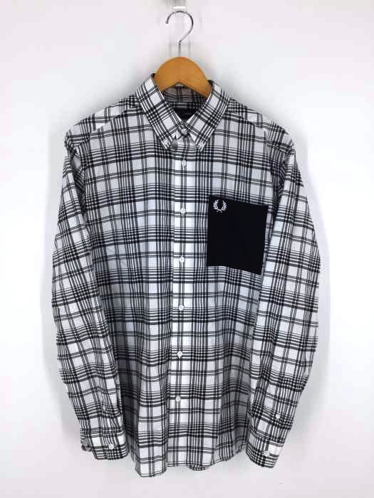 FRED PERRY（フレッドペリー） Monochrome Check Patch Pocket Shirt メンズ トップス
