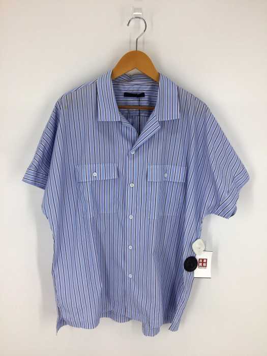 JUHA(ユハ) DOLMAN OPEN-COLLAR STRIPE SHIRT メンズ トップス