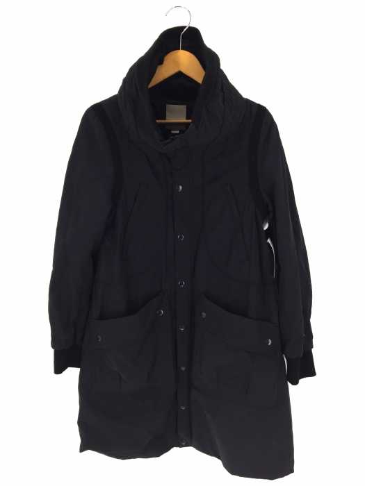 DIESEL (ディーゼル) ハイネックジップアップロングジャケット メンズ アウター