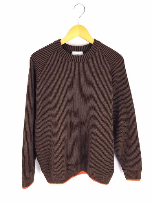 taupe（トープ） メランジアゼアクセントクルーニット メンズ トップス