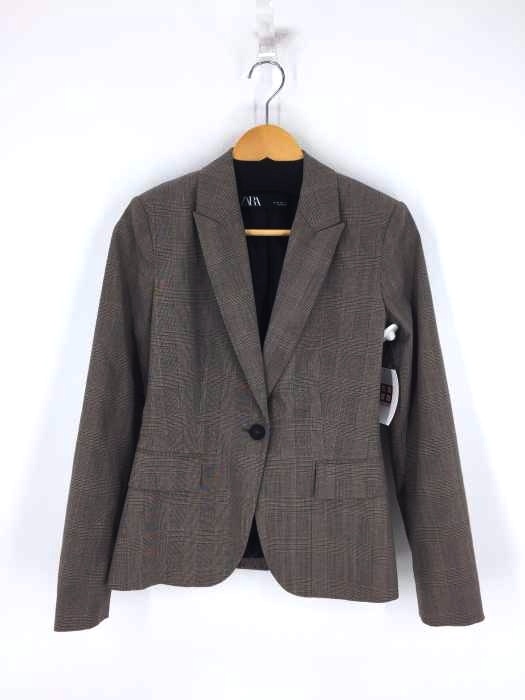 ZARA（ザラ） チェック柄 1Bジャケット レディース アウター