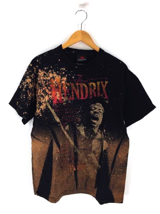 ZION ROOTSWEAR（ザイオンルーツウェア） USA製 JIMI HENDRIX ブリーチ加工 クルーネックカットソー メンズ トップス