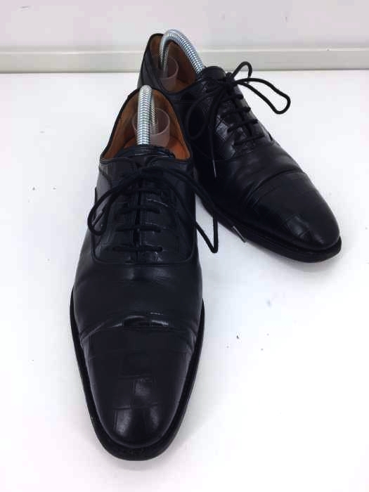 cordwainer（コードウェイナー） スペイン製 型押し レザー切替 ドレスシューズ メンズ シューズ