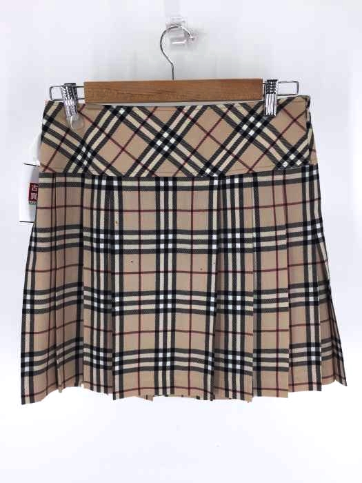 BURBERRY BLUE LABEL(バーバリーブルーレーベル) ノバチェック ウールプリーツミニスカート レディース スカート