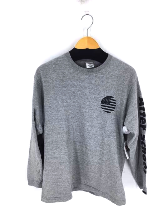 BEAMS（ビームス） After School 袖プリントロングスリーブTシャツ メンズ トップス