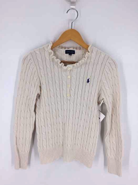 RALPH LAUREN(ラルフローレン) ポニー刺繍ヘンリーネックニット レディース トップス