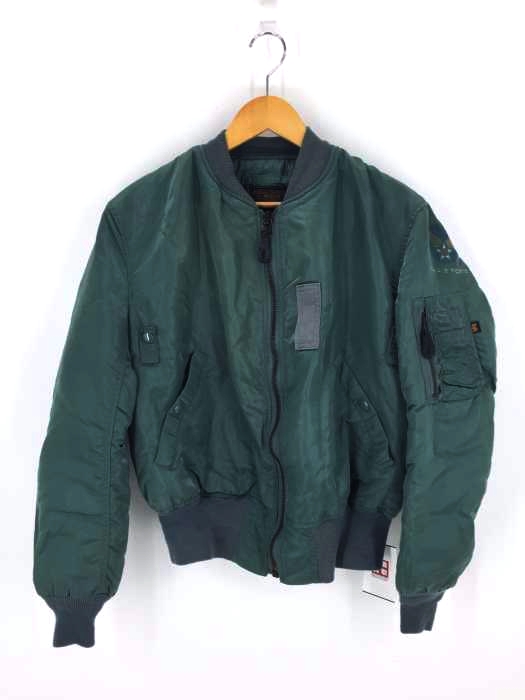 ALPHA INDUSTRIES（アルファインダストリーズ） ALPHA社・USA製 U.S.A  AIR FORCE 50s復刻 MA-1 フライトジャケット メンズ アウター